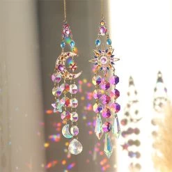 Dazzling Iridescent Crystal Decor