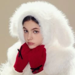 Fluffy Puppy White Hat