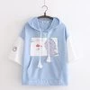 Adorable Cartoon Dinosaur Heart Hoodie T-Shirt