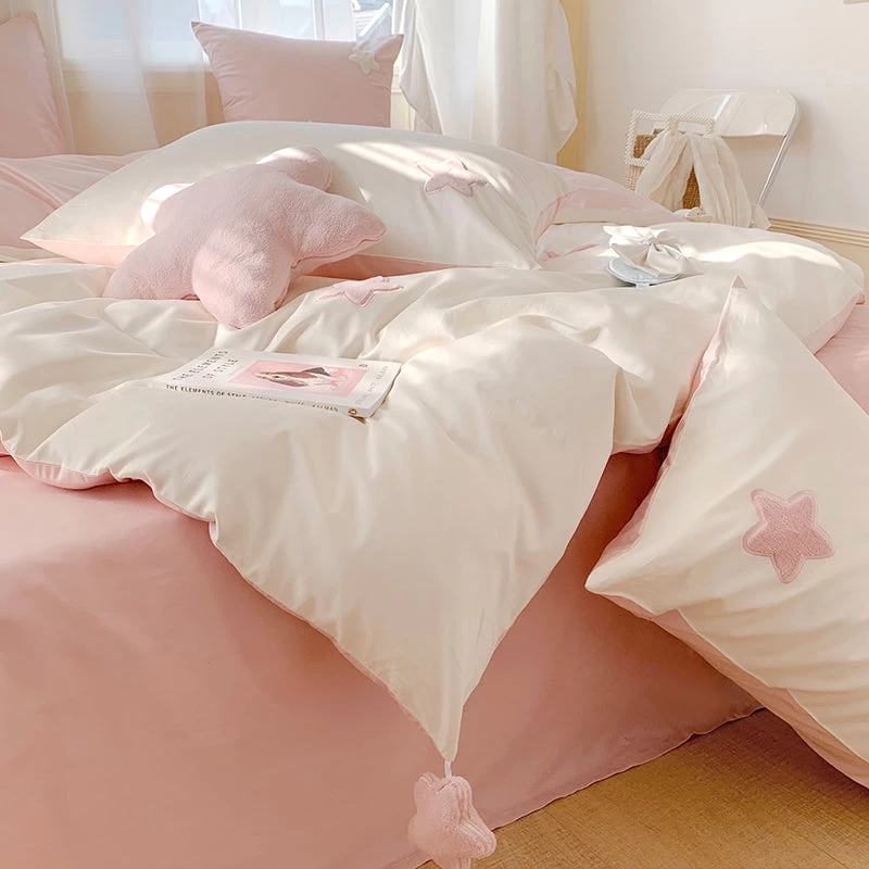 Cute Stars Cotton Bedding Set - Image 9