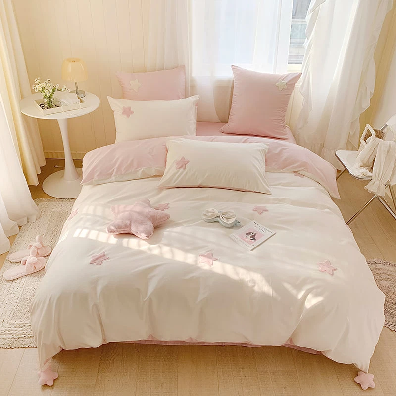 Cute Stars Cotton Bedding Set - Image 12