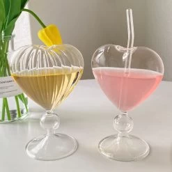 Heart-Shaped Cocktail Goblet