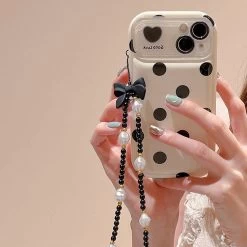 Black Polka Dots IPhone Case