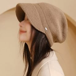 Solid-Color Knit Hat