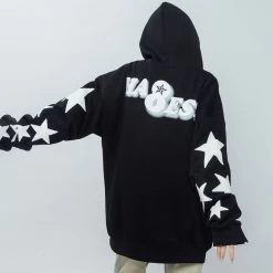 Stars Letters Print Loose Hoodie
