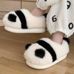 Lovely Panda Plush Slippers