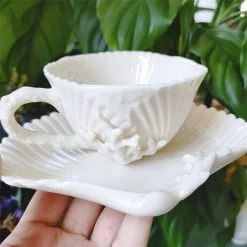 Shell Coffee Cup And Saucer