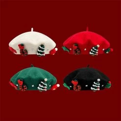 Festive Christmas Beret