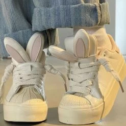 Kawaii Bunny Ears Shoes-DOLLIEFAE