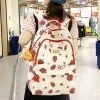 Cute Strawberry Print Backpack