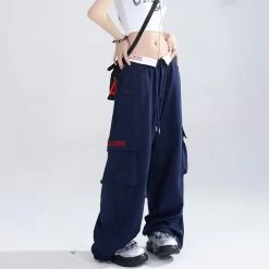 Spicy Girl High-Waisted Wide-Leg Pants With Collar