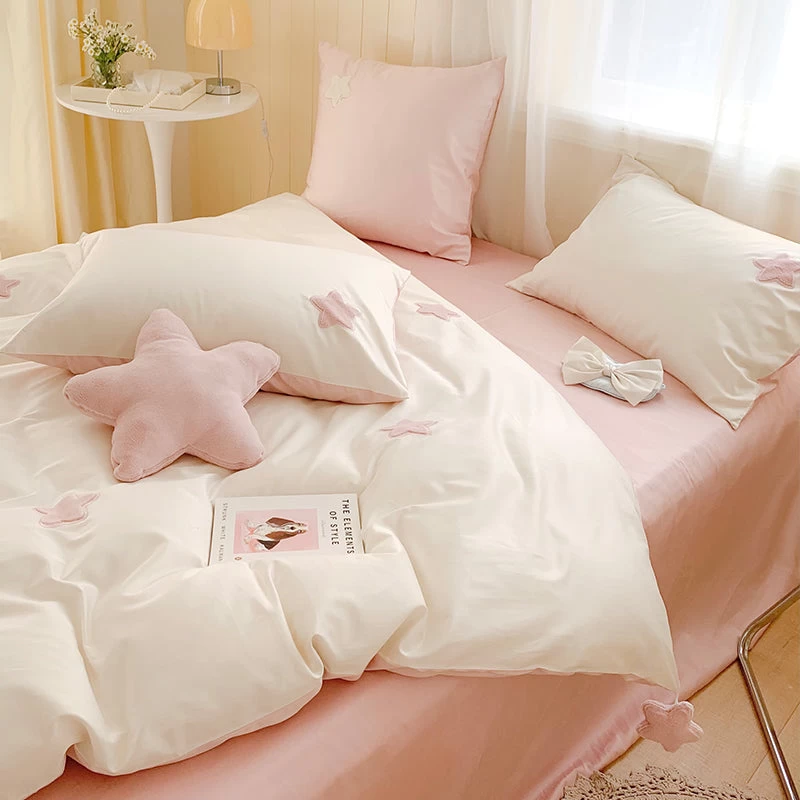 Cute Stars Cotton Bedding Set - Image 2