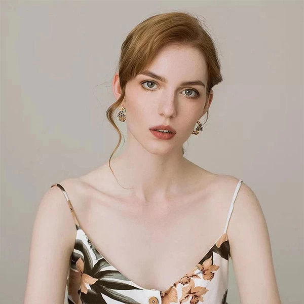 Iris Flower Earrings - Image 2