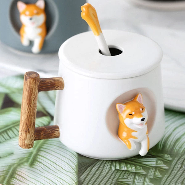 Cute Shiba Inu Drink Mug - Image 3