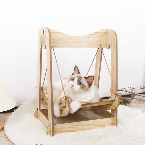 Wood Cat Rocking Chair - Image 3