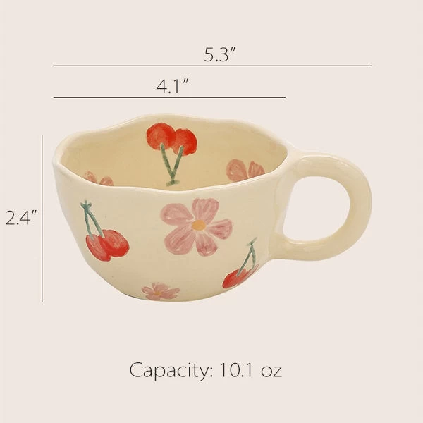 Flower Ceramic Mug - Image 3