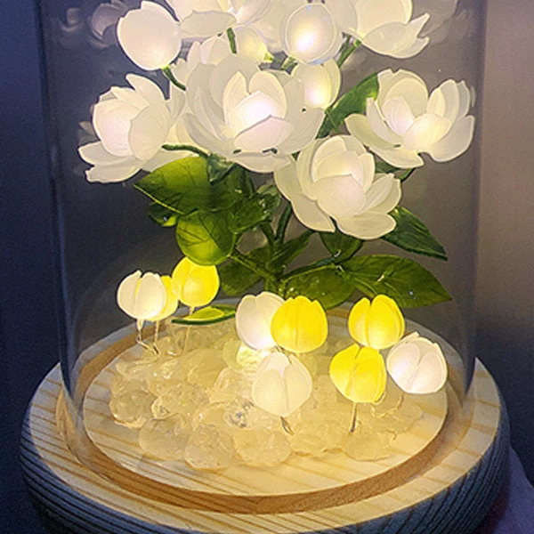 Glass Dome Jasmine Night Light - Image 3