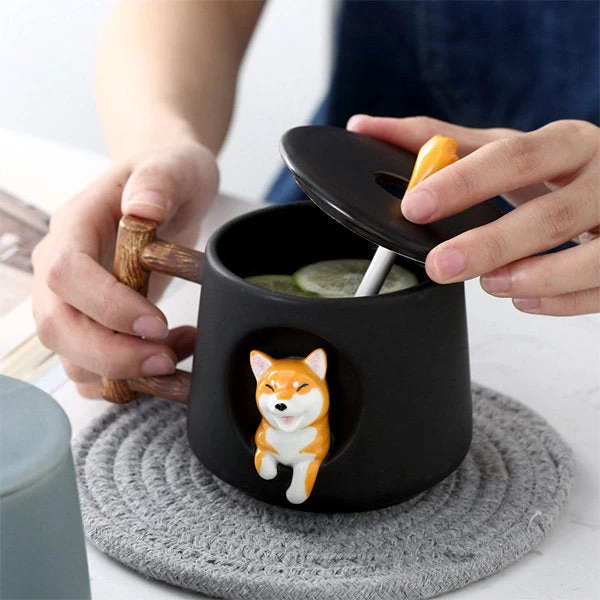 Cute Shiba Inu Drink Mug - Image 4