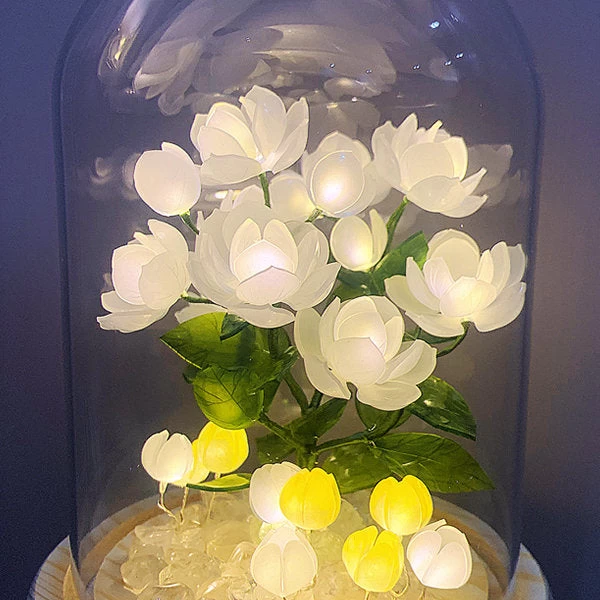 Glass Dome Jasmine Night Light - Image 4