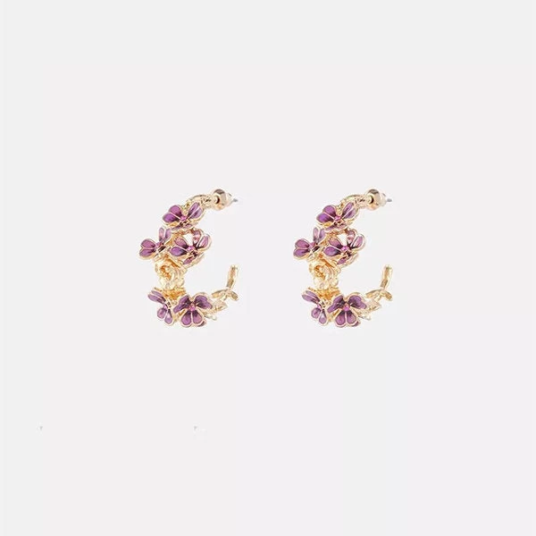 Iris Flower Earrings - Image 5