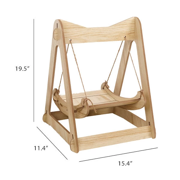 Wood Cat Rocking Chair - Image 5