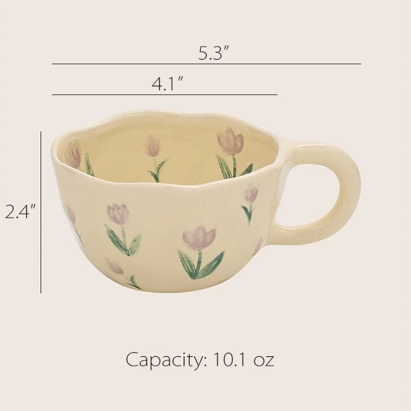 Flower Ceramic Mug - Image 5