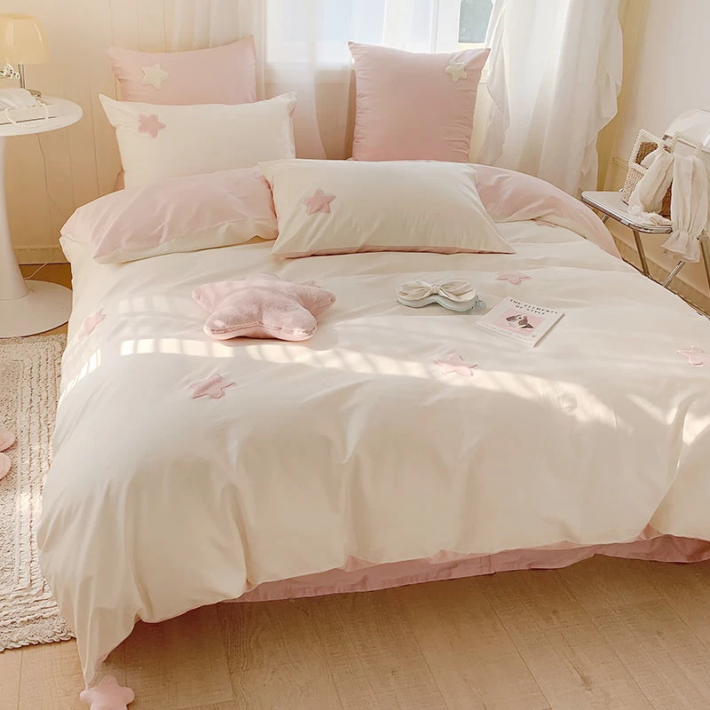 Cute Stars Cotton Bedding Set - Image 5
