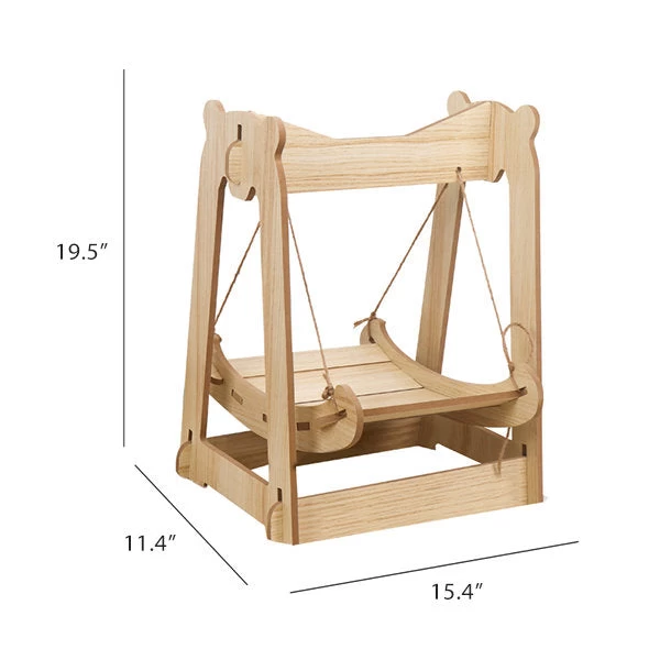 Wood Cat Rocking Chair - Image 6