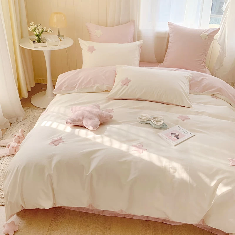 Cute Stars Cotton Bedding Set - Image 7