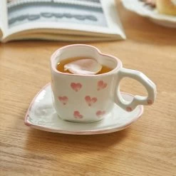 Heart Cup And Saucer