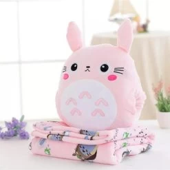 Cute Totoro Pillow & Blanket