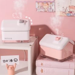 Kawaii Mini House Air Humidifier With Warm Light