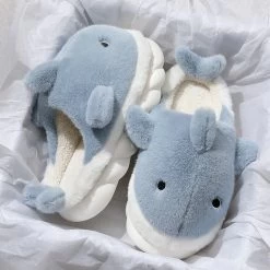 Cute Shark Plush Slipper