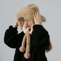 Cute Bear Ears Plush Hat