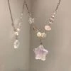 Cute Star Zircon Pearl Necklace