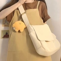 Japanese Style Canvas Crossbody Bag