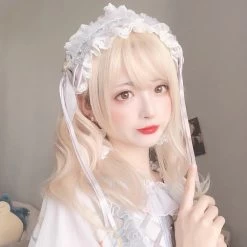 Kawaii Sweet Lolita Short Blonde Wavy Wig