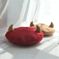 Little Devil Horn Beret Hat