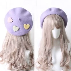 Lovely Mini Hearts Beret Hat