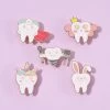 Cartoon Love Your Teeth Pins