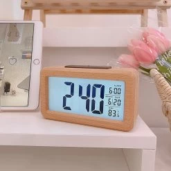 Wooden Desk Clock