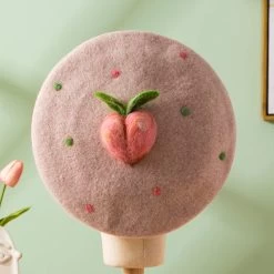 Cute Peach Beret