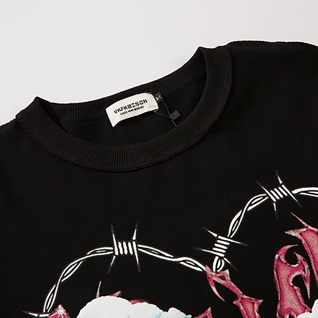 Vintage Love Heart Letters Printed Sweater - Image 6