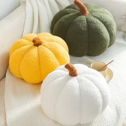 Pumpkin Shaped Throw Pillow