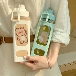 Bear Pastels Water Bottle Tumbler