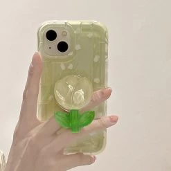 Tulip IPhone Case With Popsocket Holder -DOLLIEFAE
