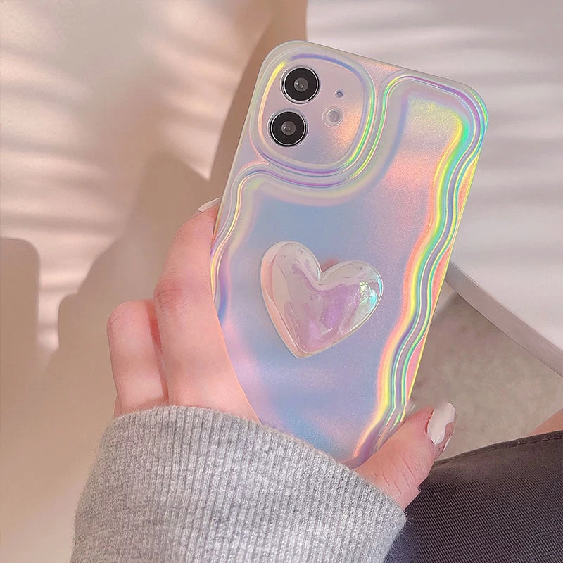 Laser Color Heart Design IPhone Case - Image 5