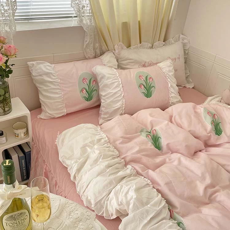 Pastel Color Tulip Bedding Set - Image 2
