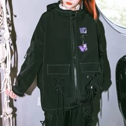 Gothic Black Oversize Coat