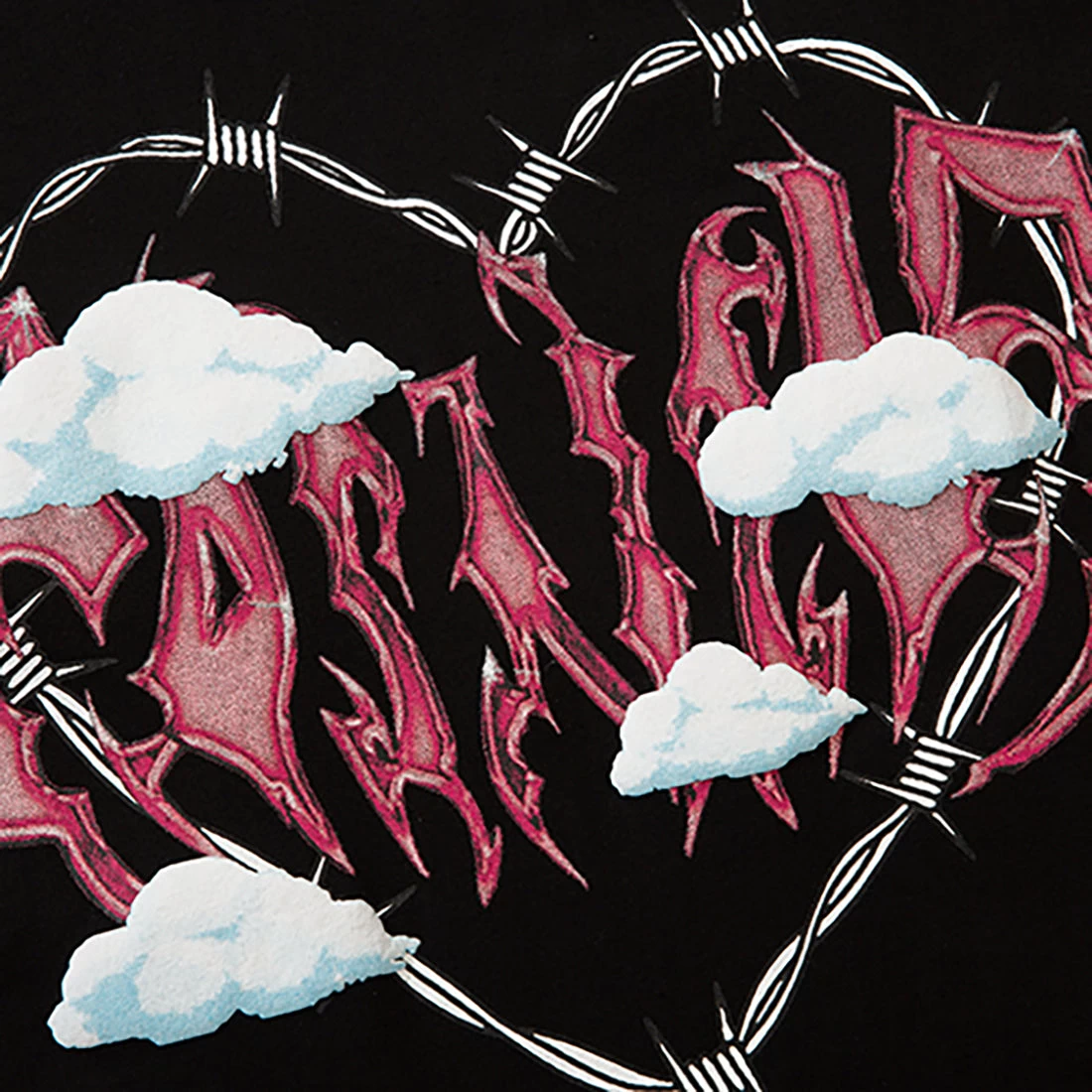 Vintage Love Heart Letters Printed Sweater - Image 5